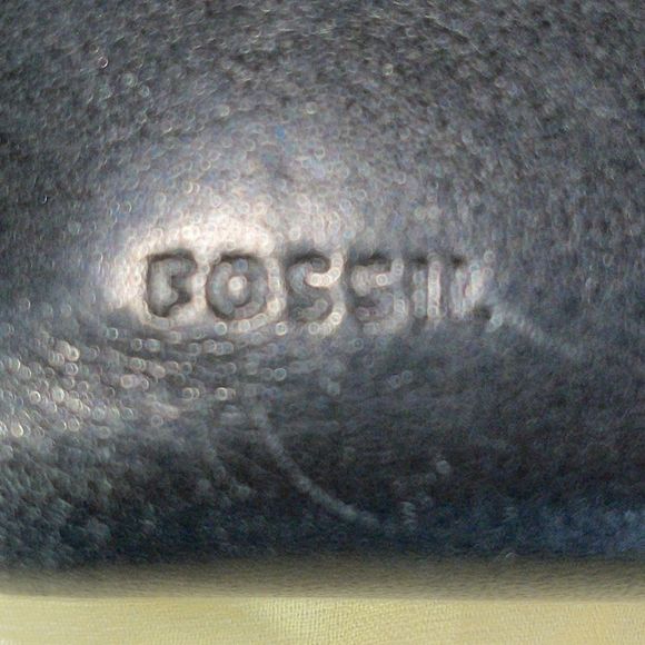 Fossil Black Leather Tri-Fold Wallet Checkbook Zip Coin Snap Closure - Picture 2 of 8